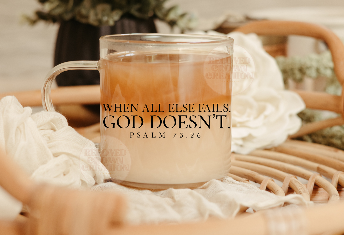 clear mug 11oz when all else fails God doesn't