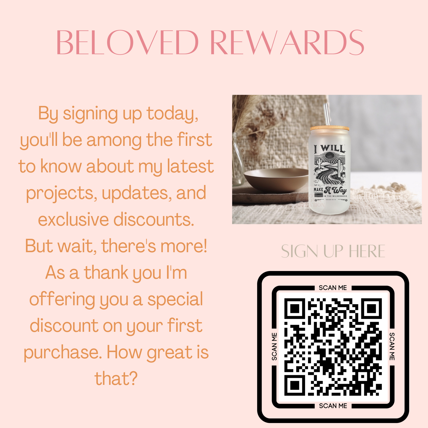 frosted 16oz Isaiah 43:19