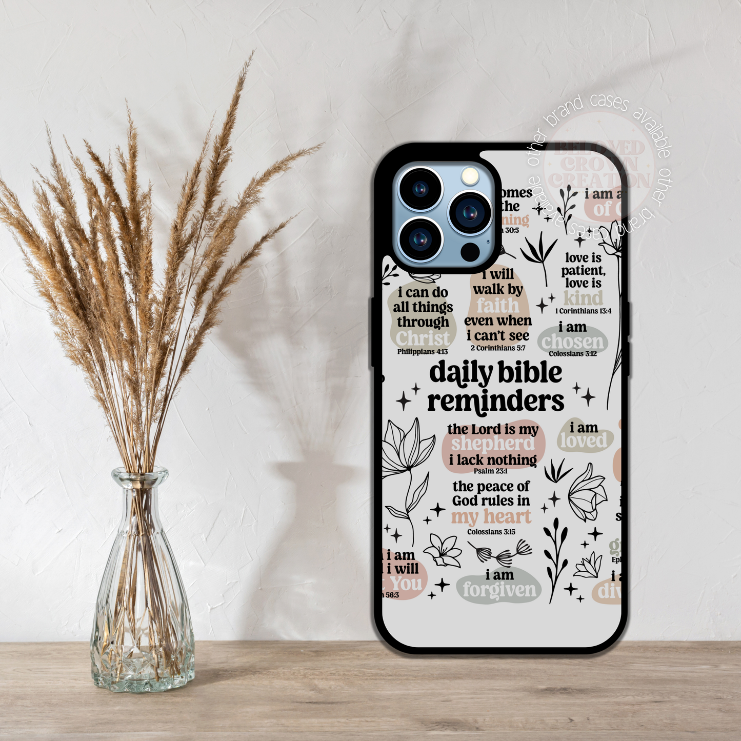 Phone Case boho Bible reminder